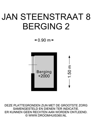 Floorplan - Jan Steenstraat 8, 6181 DC Elsloo